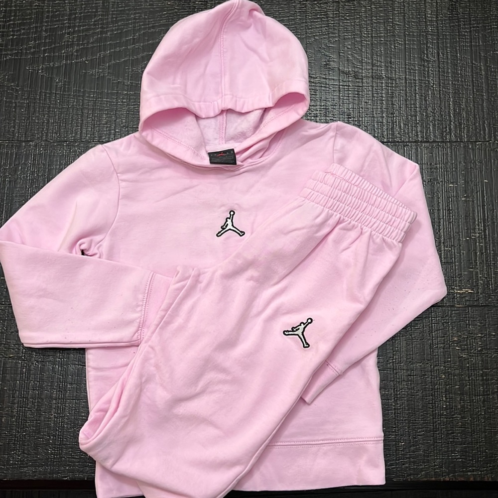 Jordan original 2 pice sweatsuit pink